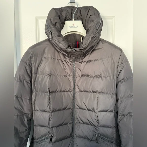 Moncler Flammette Hooded Puffer Coat/Down Jacket, Size 3